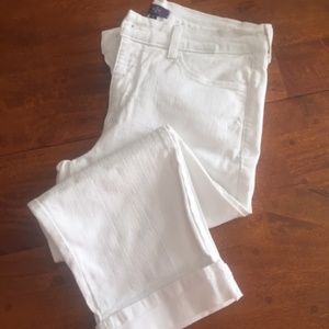 NYDJ White crop jeans